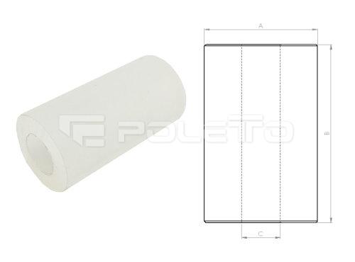 Rolete Superior 38mm com furo central 13mm (NYLON)